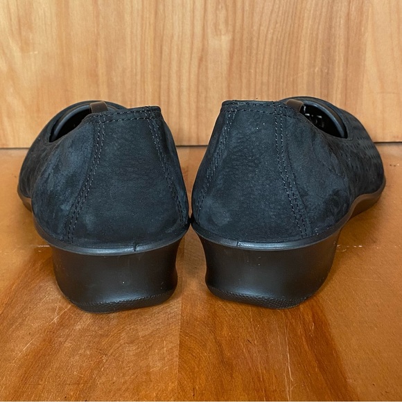 Womens 10 / 40 Ecco Felicia Stretch Flats Black SEF1431 - Picture 4 of 8